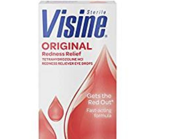 box of visine red eye relief eye drops to help cover red eyes from smoking cannabis. this helps to not look high. 