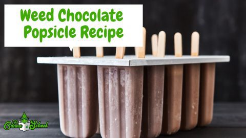 weed chocolate popsicles recipe in a popsicle mould